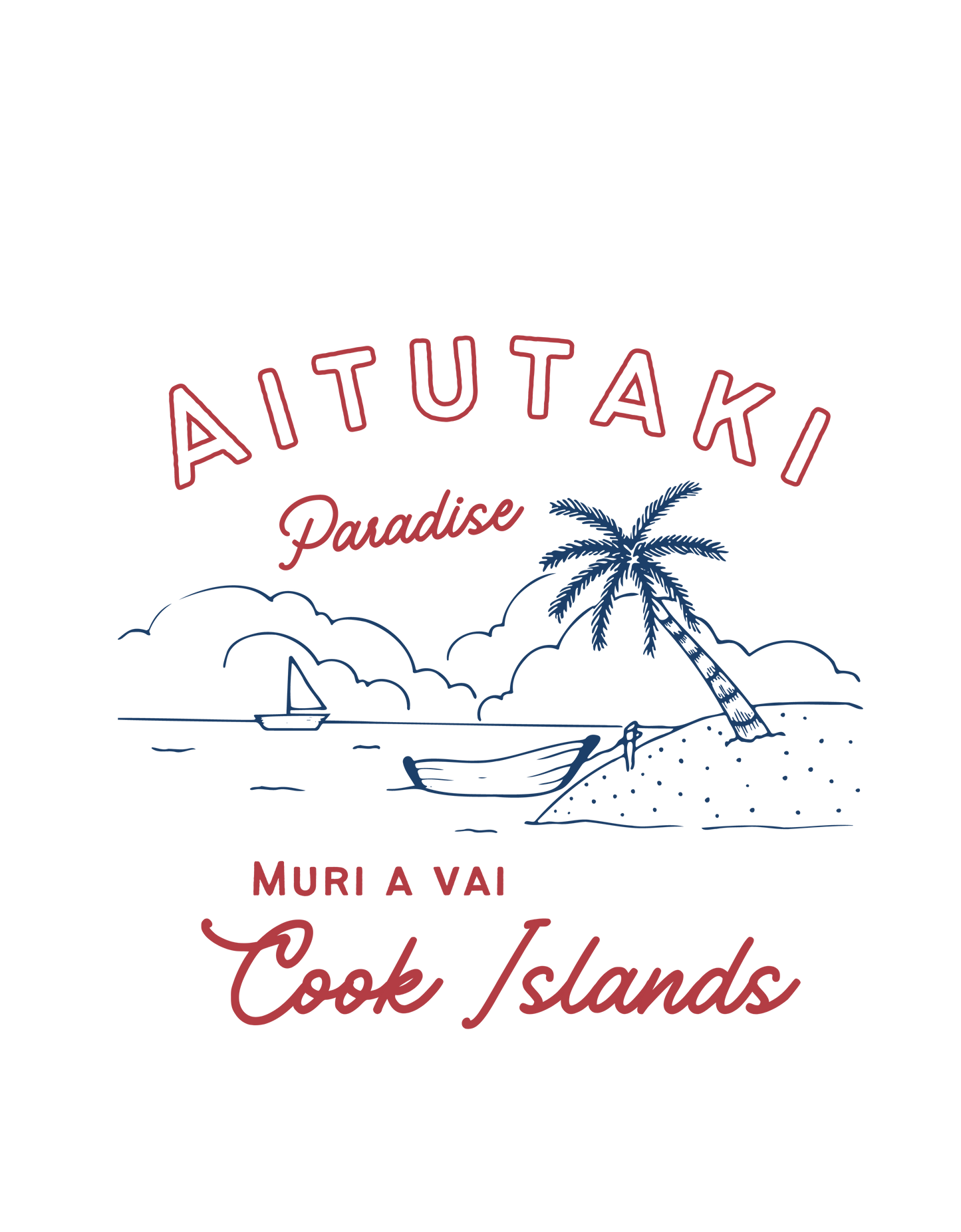 Aitutaki Paradise - Muri-a-vai.  (Men's singlet)