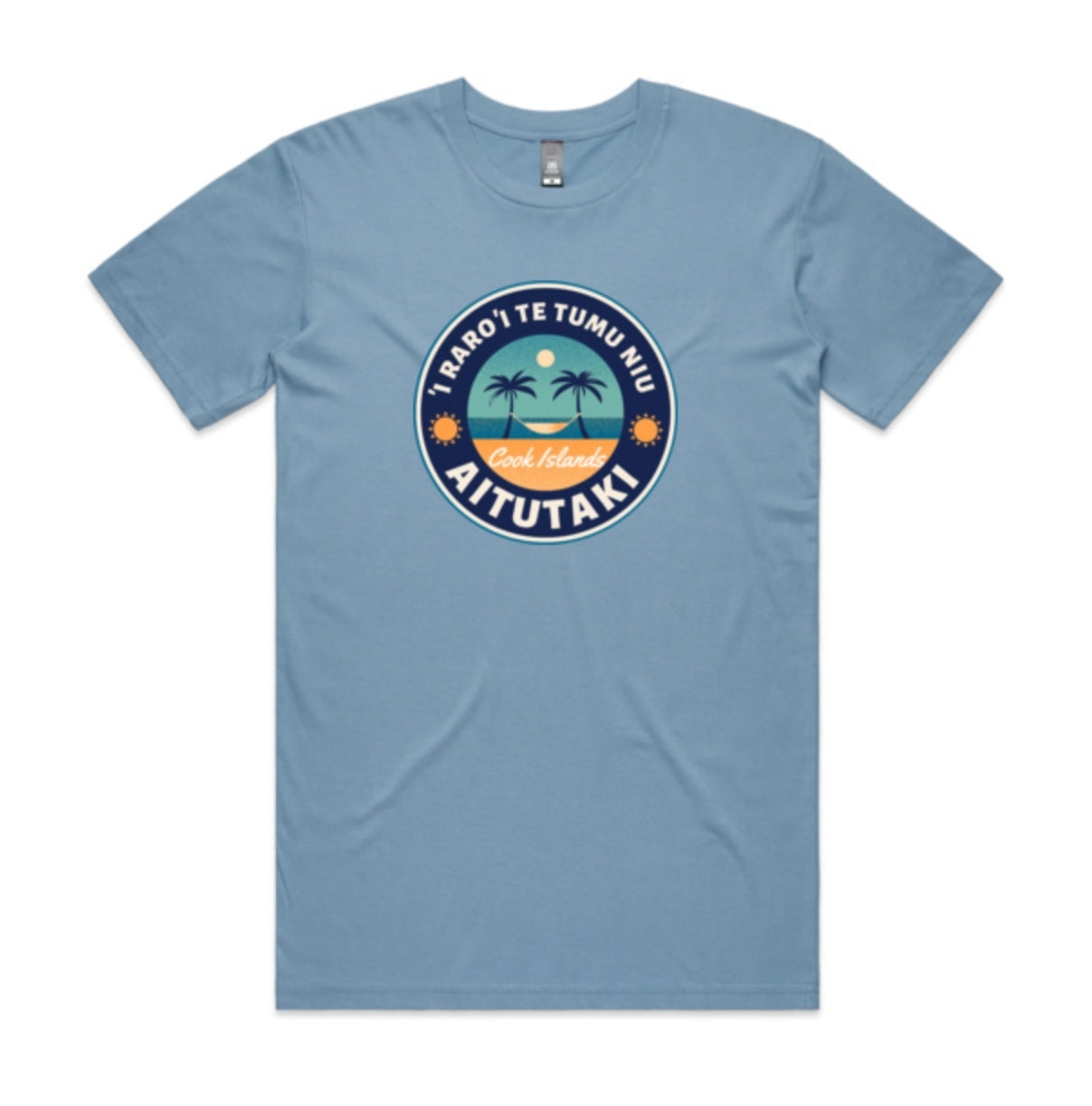 'I Raro 'i te Tumu Niu - Retro island style. (Men's Tee)