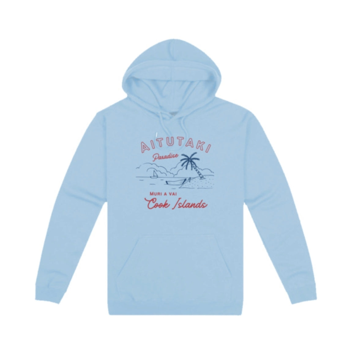 Aitutaki - Muri-a-Vai. (Men's Hoodie).